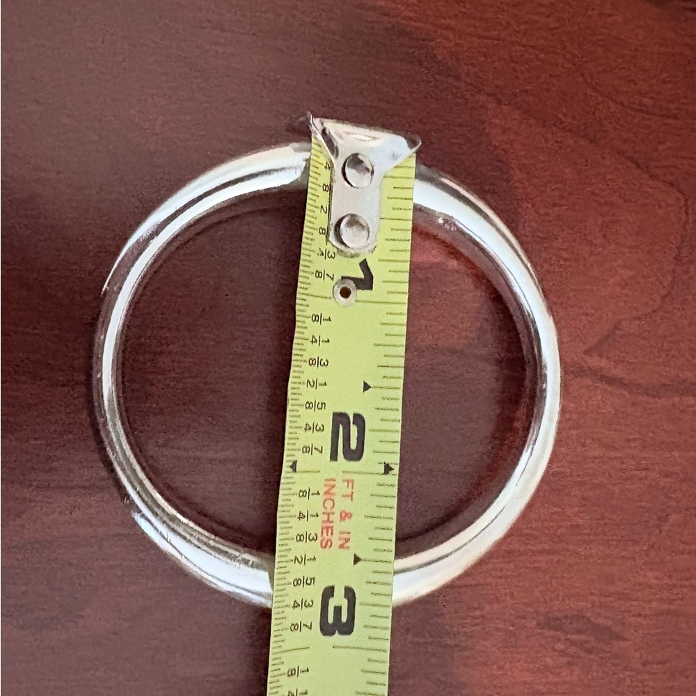 Solid Vintage Sterling Silver Bangle. - image 4